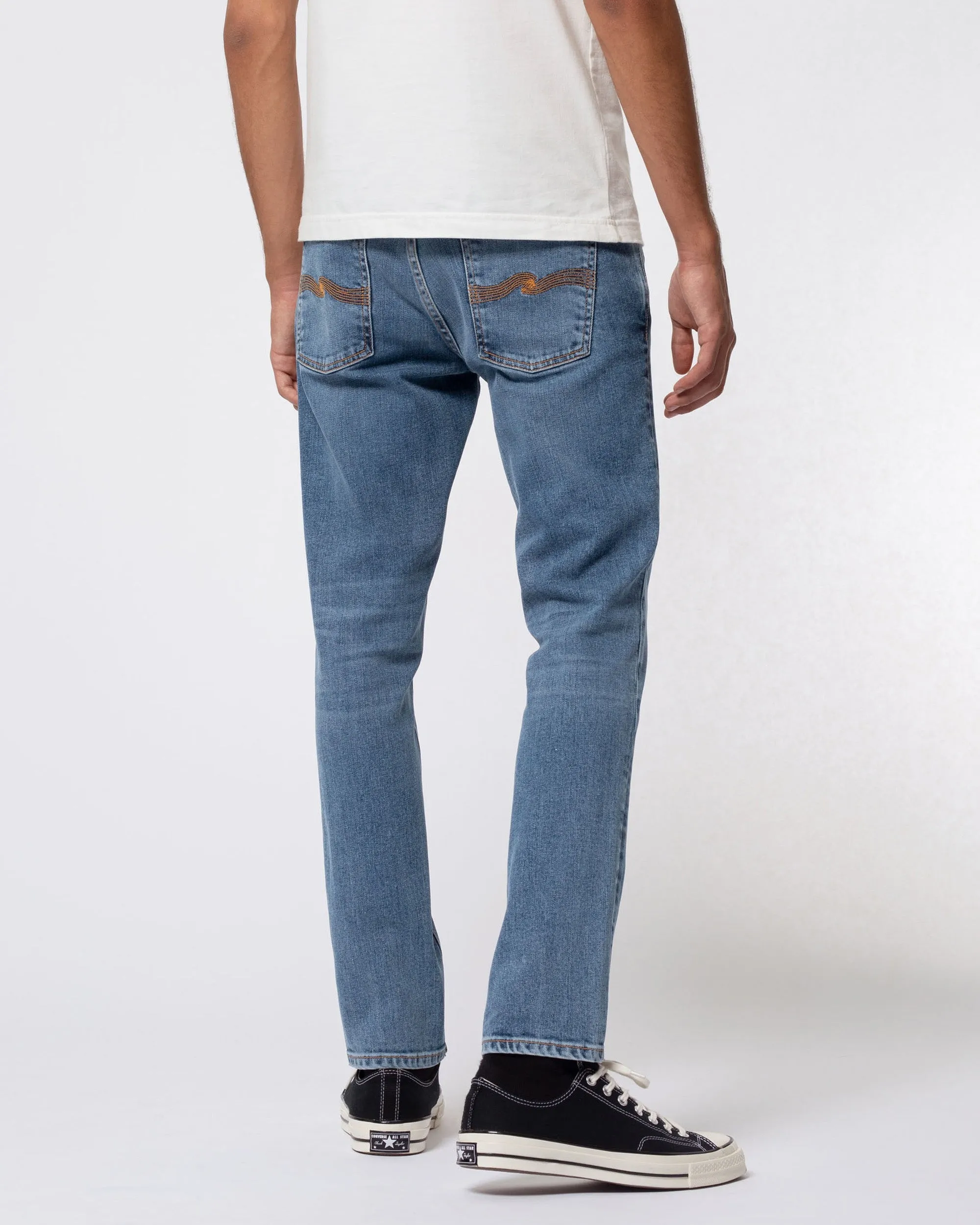 Nudie Lean Dean Slim Tapered Mens Jeans - Lost Orange