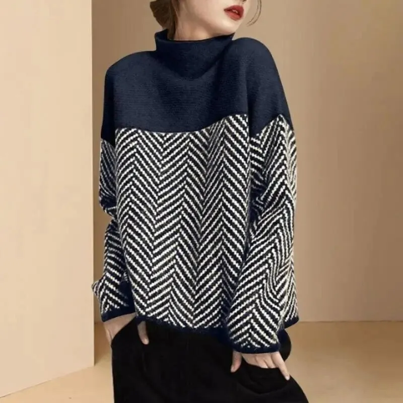 Olivia™ | Gestreifter Warmer Pullover