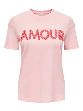 Onllucia Life Reg S/s Slit Top Box - Licht Roze