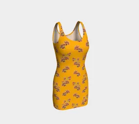 Orange Lily Bodycon Dress