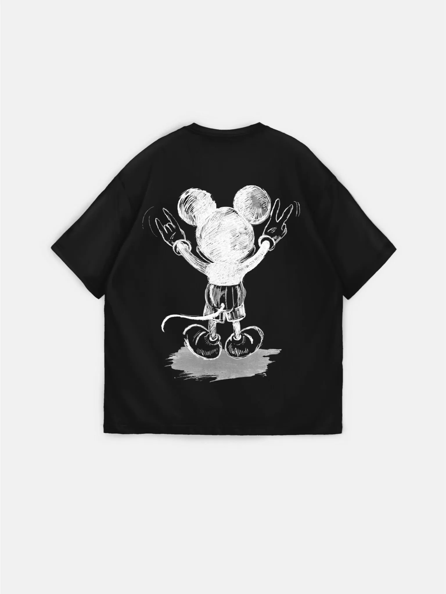 Oversize Mouse T-shirt - Black and White