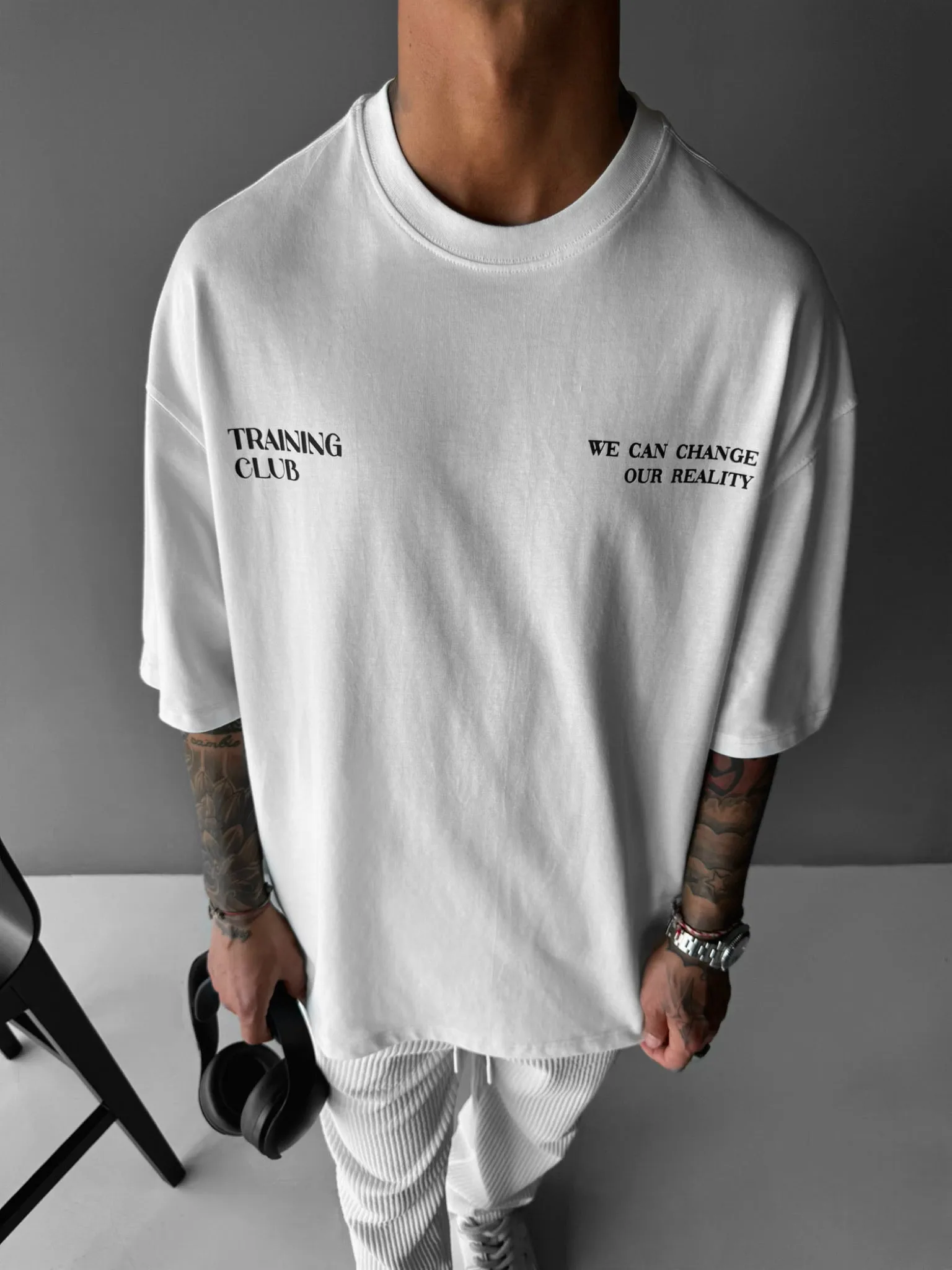Oversize Training Club T-Shirt - Ecru