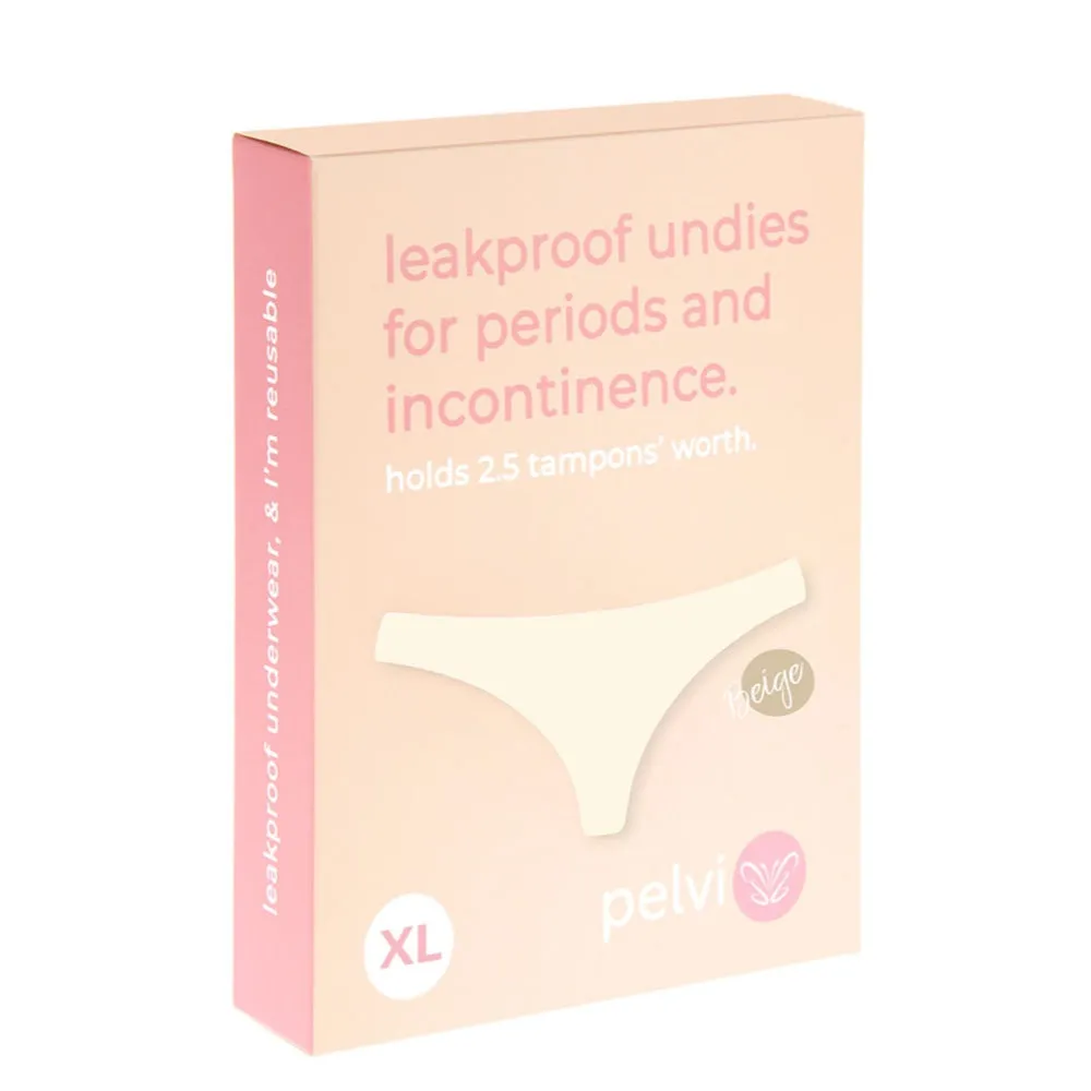 PELVI Leakproof Underwear Bikini Beige XL