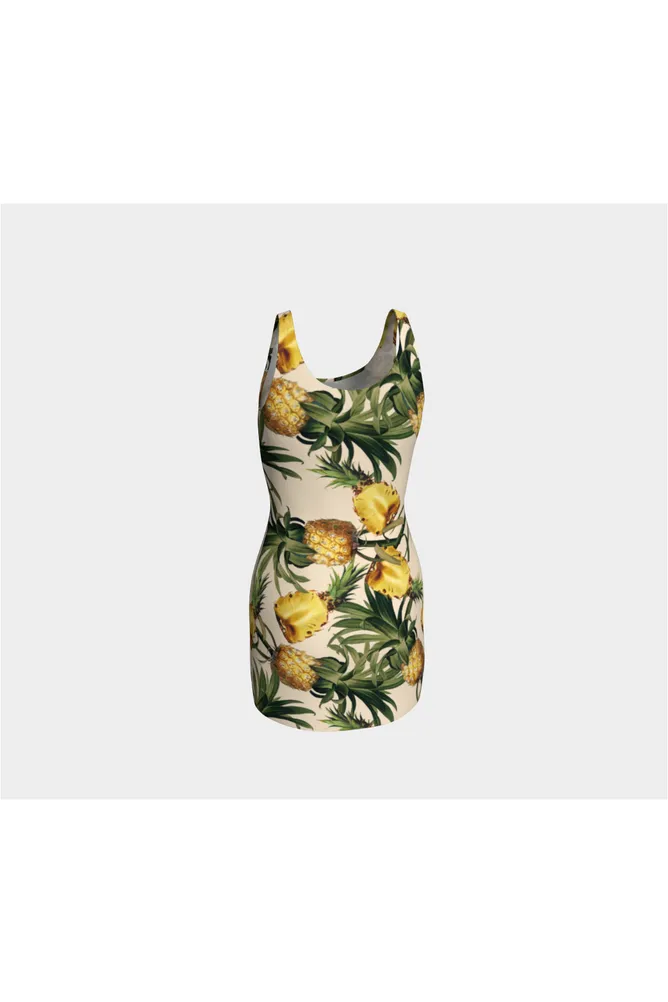 Pineapple Expression Bodycon Dress