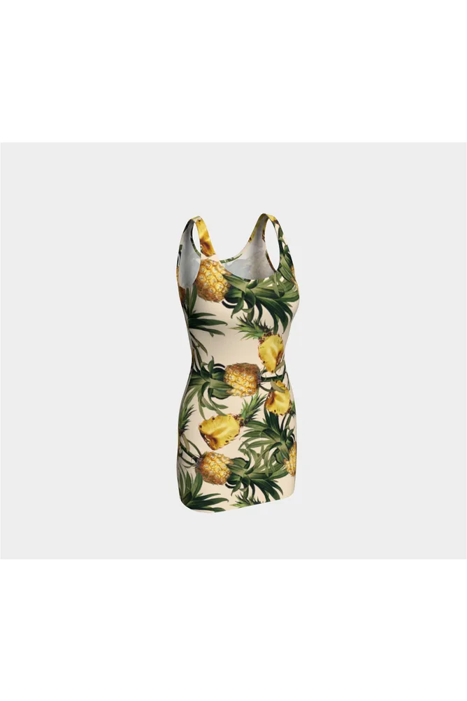 Pineapple Expression Bodycon Dress