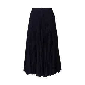 Pleated High Waist Midi Skirt