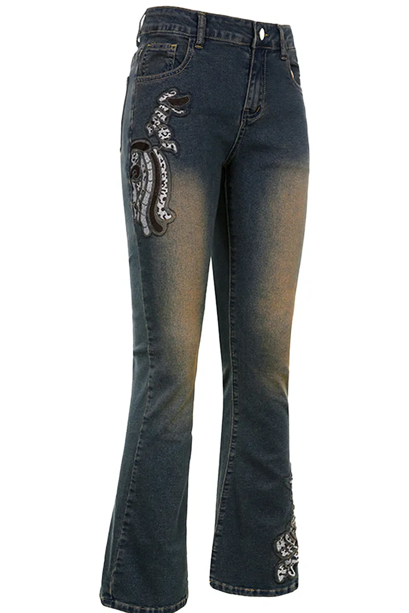 PT3093 Retro Denim Jeans Pant