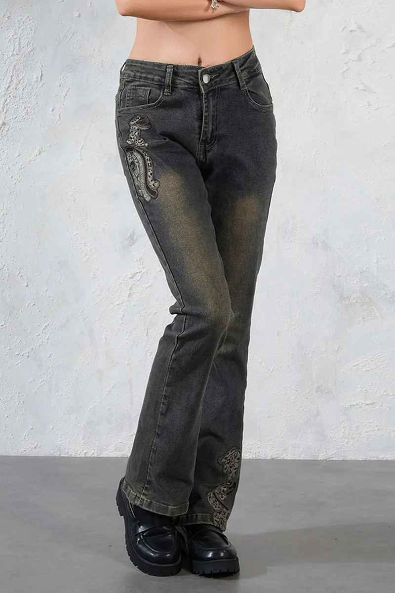 PT3093 Retro Denim Jeans Pant