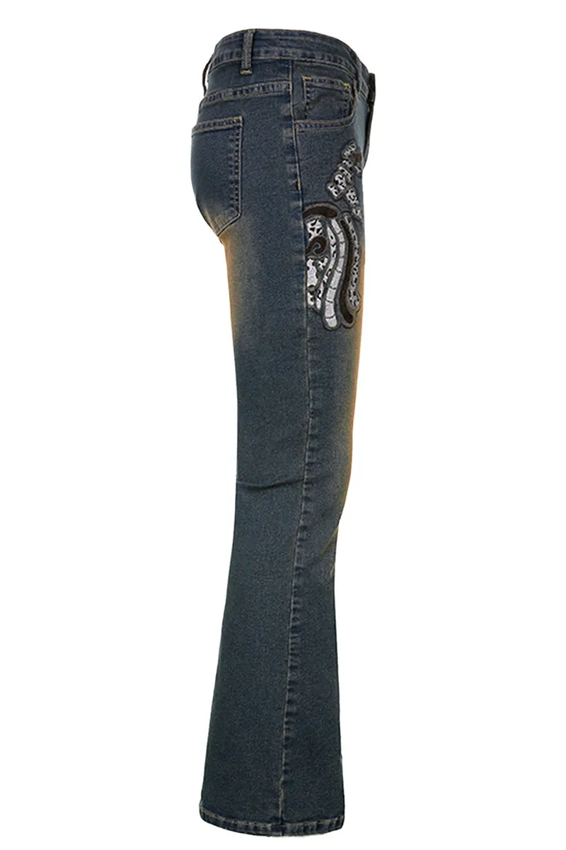 PT3093 Retro Denim Jeans Pant