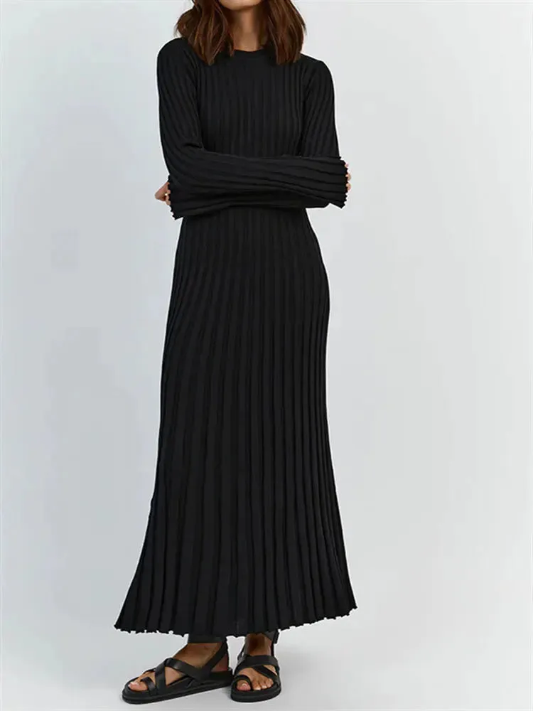 Ribbed Knit Maxi Dresses