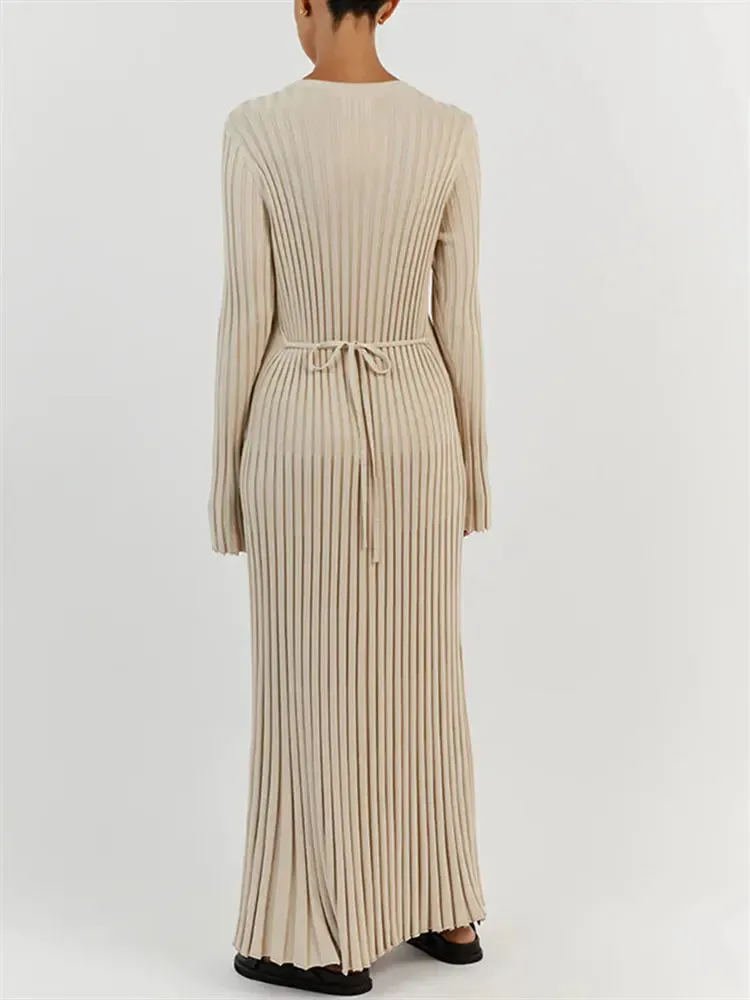 Ribbed Knit Maxi Dresses