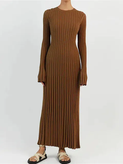 Ribbed Knit Maxi Dresses
