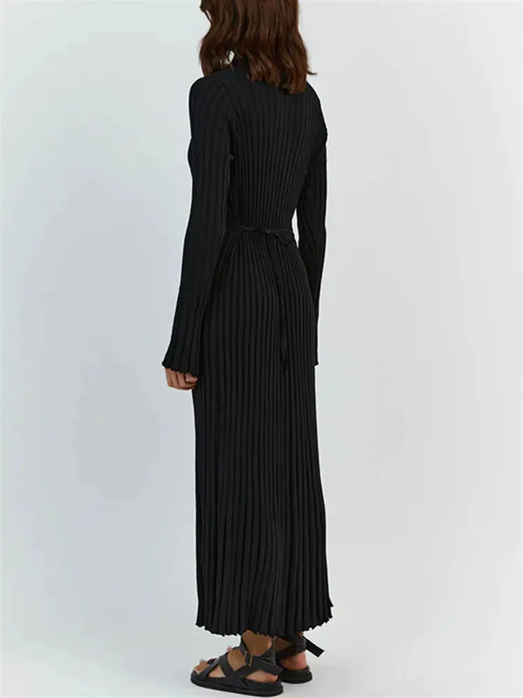 Ribbed Knit Maxi Dresses