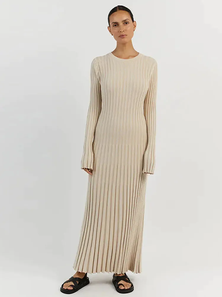 Ribbed Knit Maxi Dresses