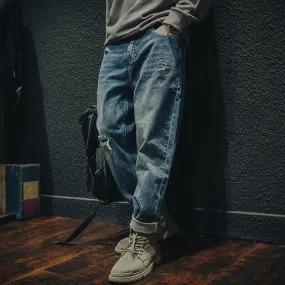 Ripped Men's Loose Jeans P0002