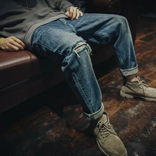 Ripped Men's Loose Jeans P0002