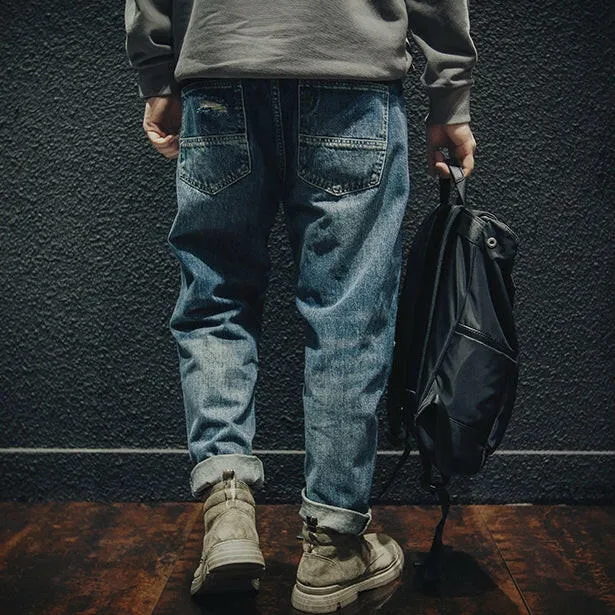 Ripped Men's Loose Jeans P0002