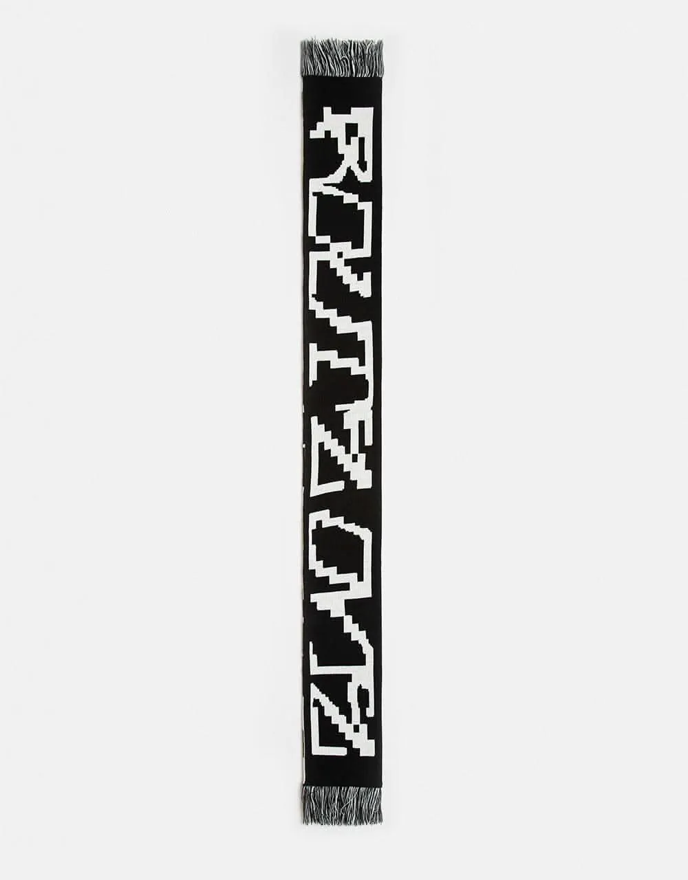 Route One Glitch Scarf - Black/Ivory Cream