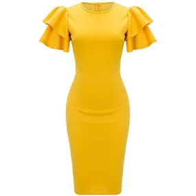Ruffle Bodycon Dress