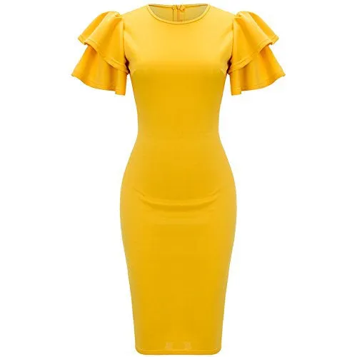 Ruffle Bodycon Dress