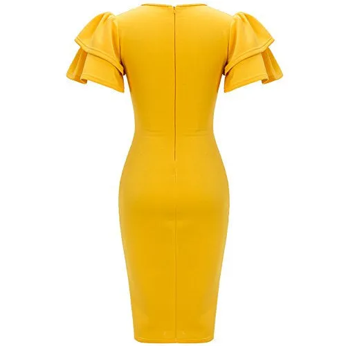 Ruffle Bodycon Dress