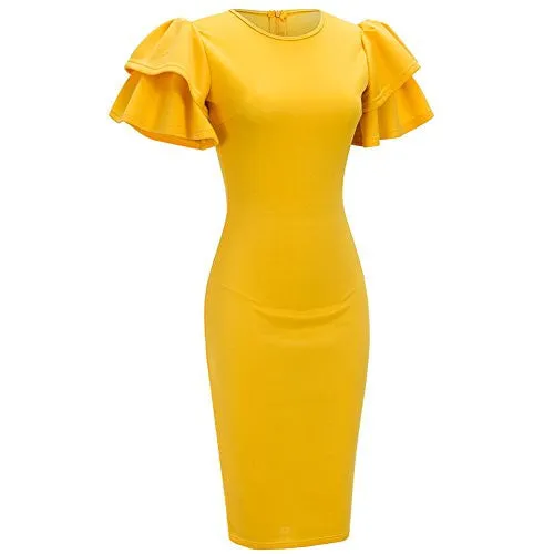 Ruffle Bodycon Dress