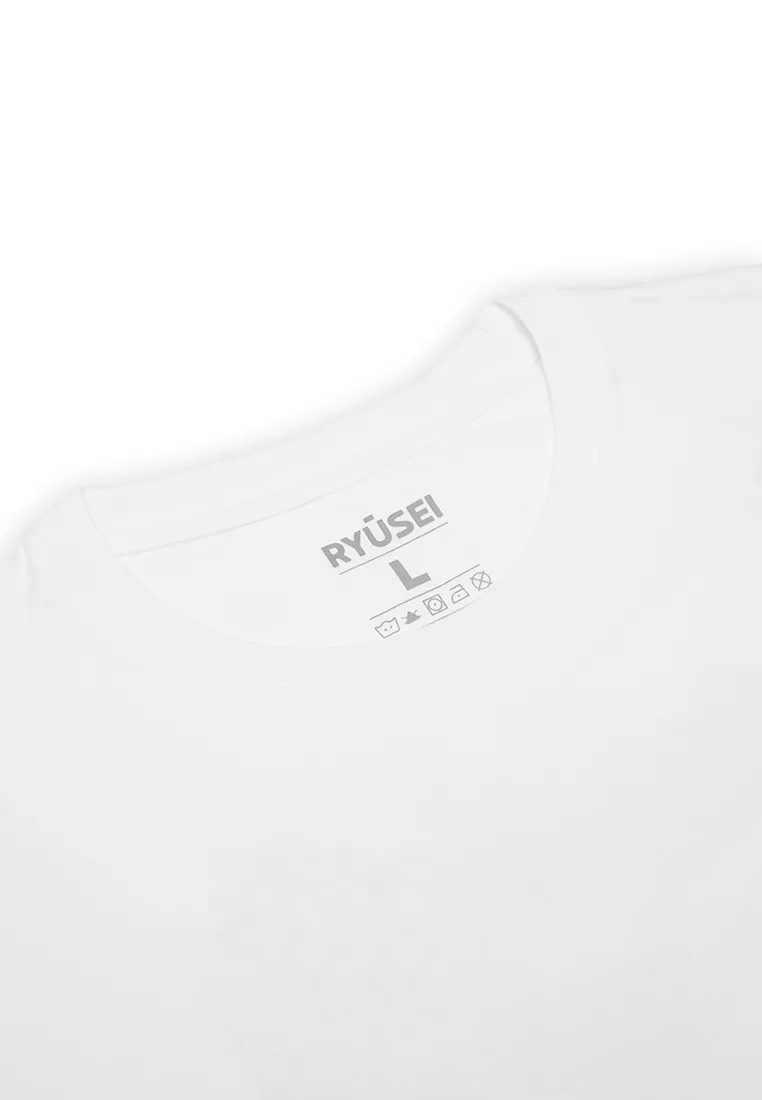 Ryusei Kaos Pria Energetic White