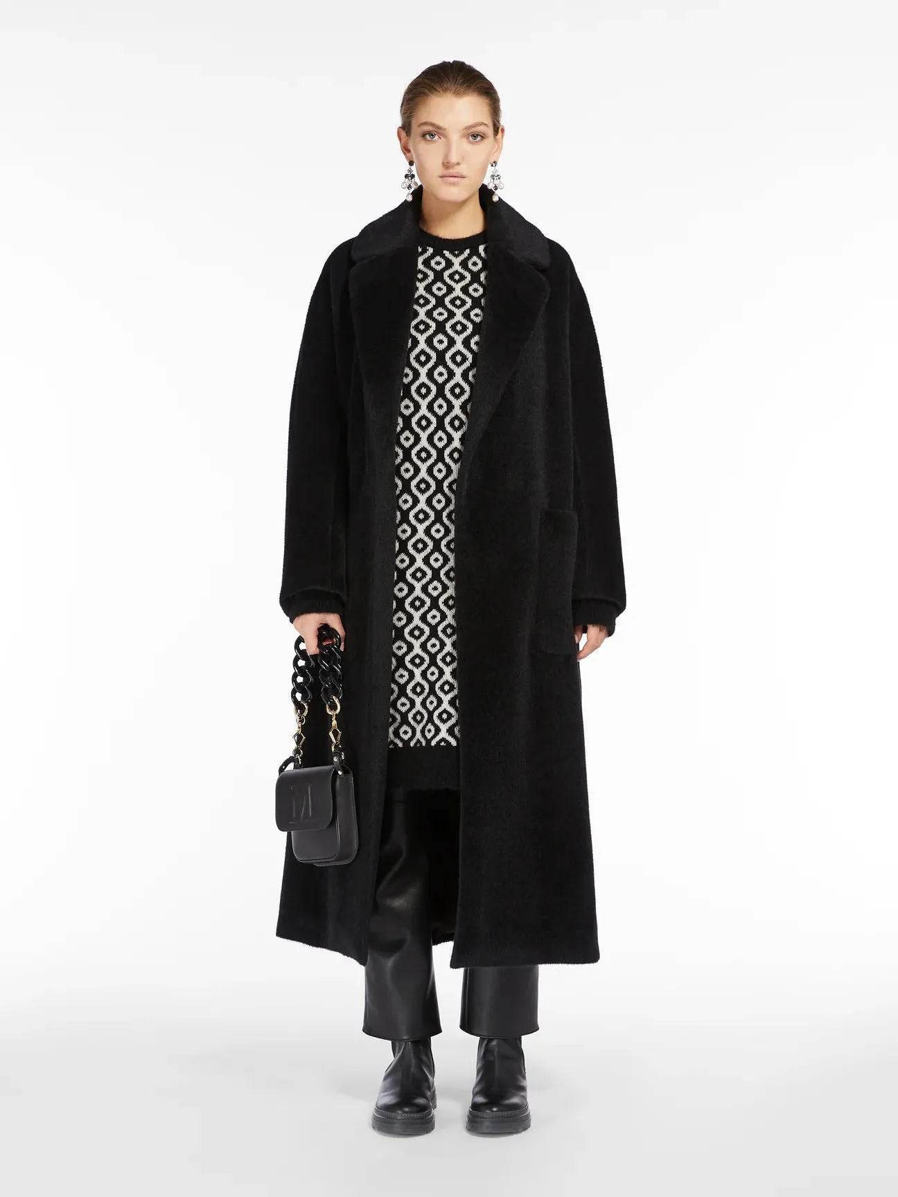 S Max Mara Cadine Wool Mohair & Cashmere Dress