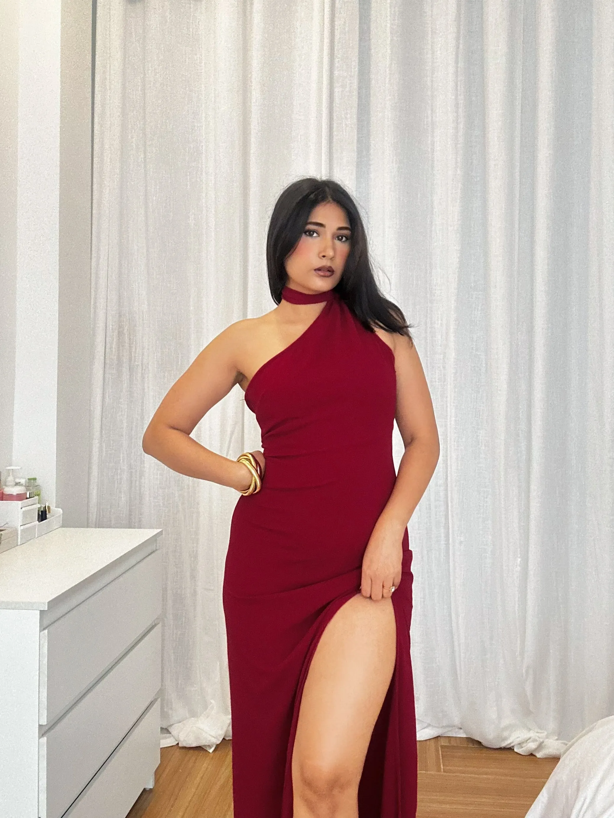 Scarlet Scarf Dress