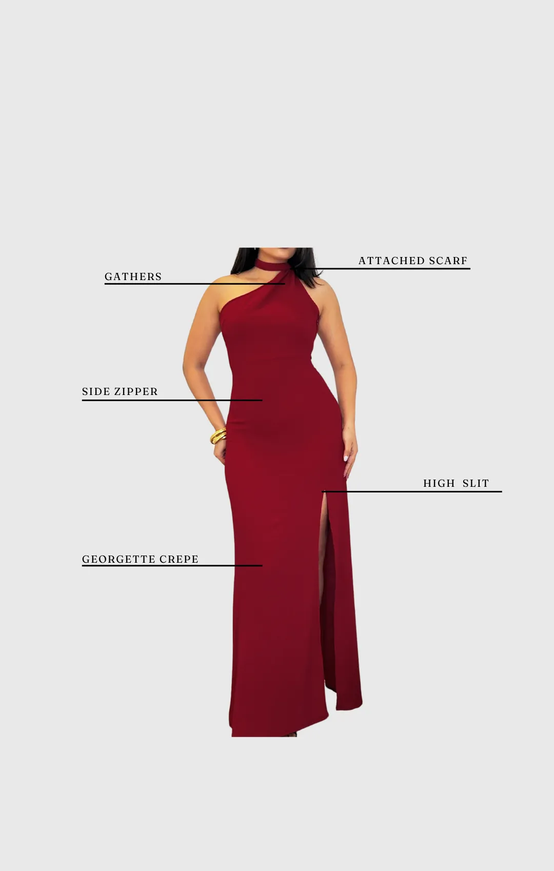Scarlet Scarf Dress