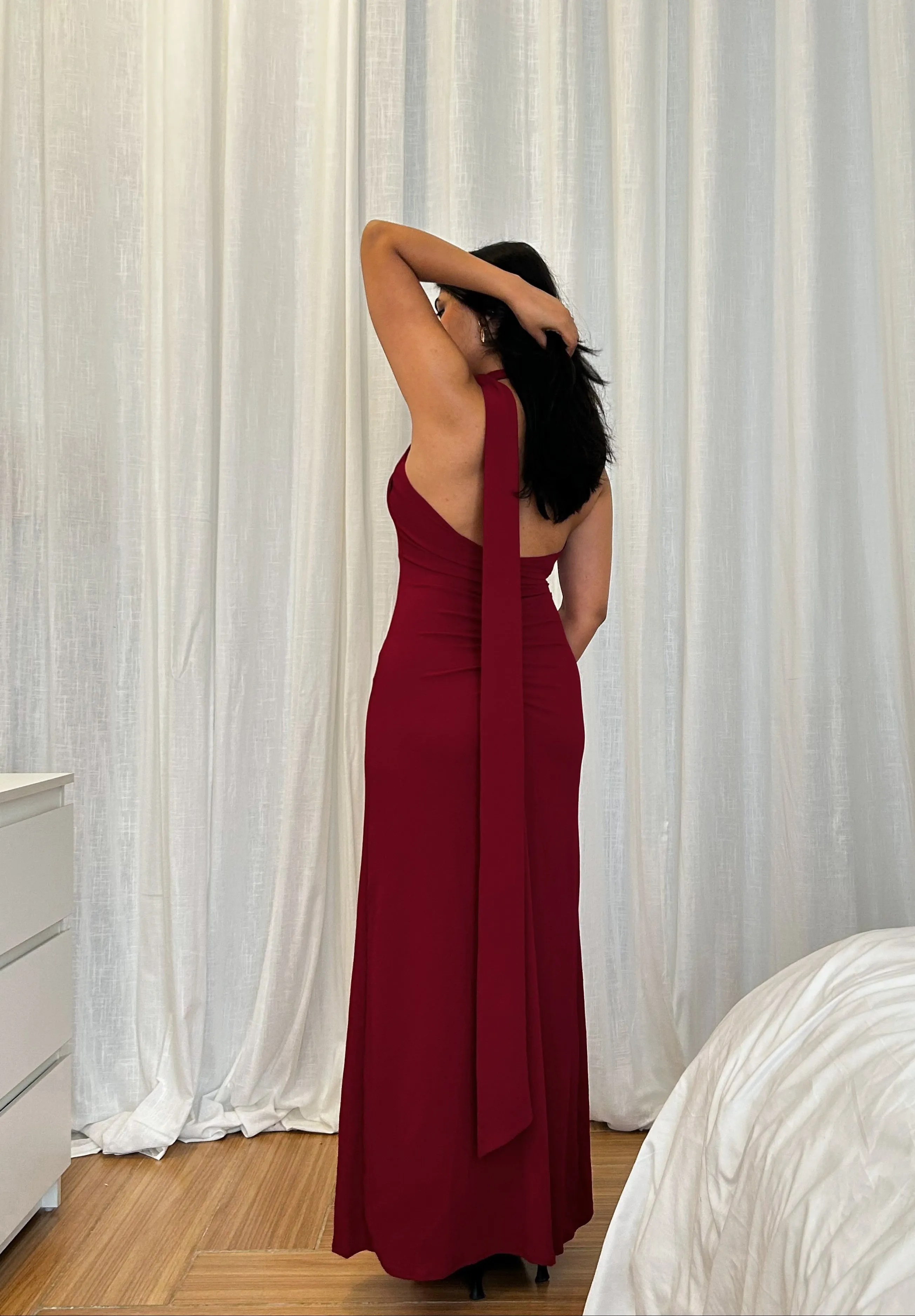Scarlet Scarf Dress