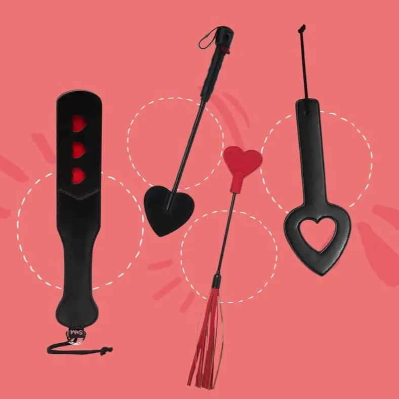 Sex & Mischief Amor Heart Crop & Flogger