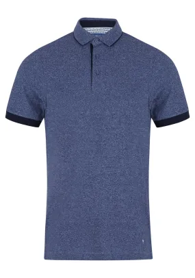 Short Sleeve Polo Shirt - Dark Blue/black