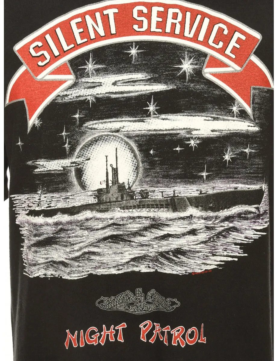 Silent Service Printed T-shirt - M