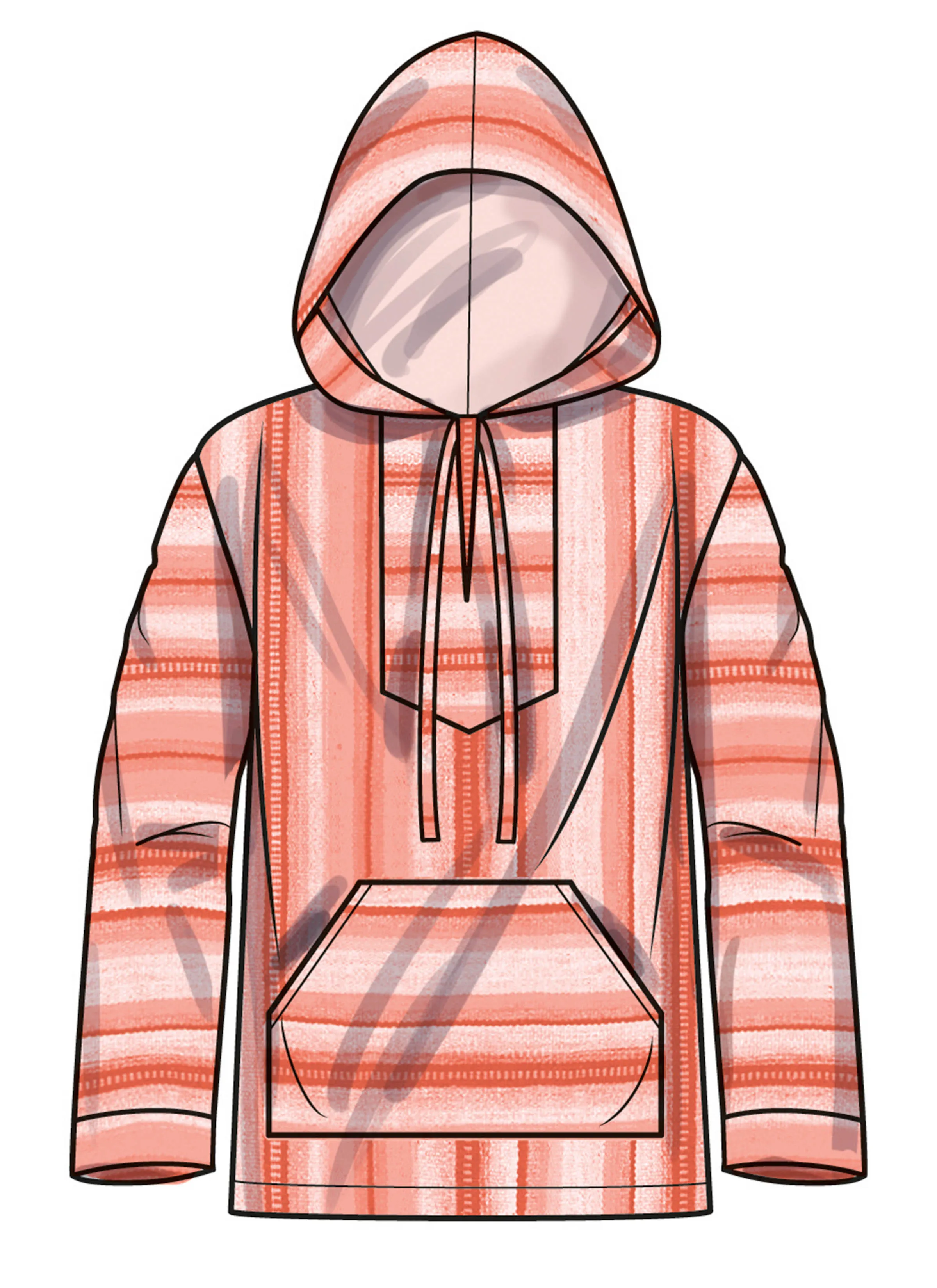 Simplicity 9759 sewing pattern Children's, Teens' and Adults' Hoodie