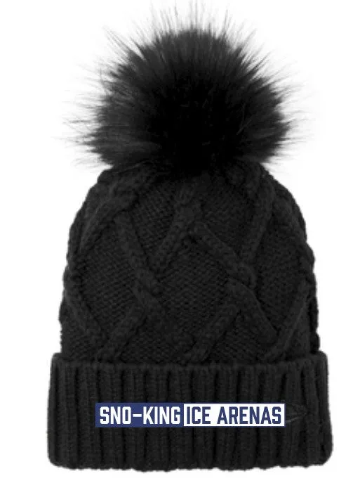 SKIS Faux Fur Knit Beanie