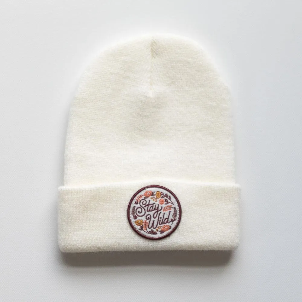 Stay Wild Beanie - Dove