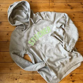 STITCHER Hoodie - 100% Organic Fairtrade Cotton - Pastel Font