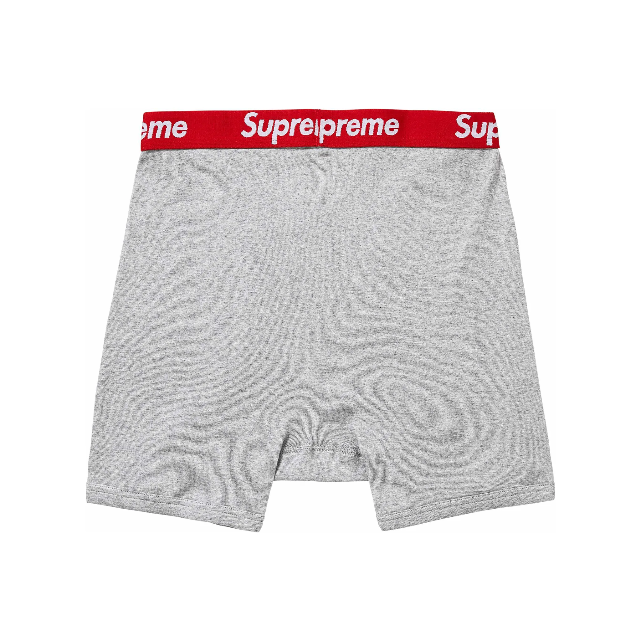 Supreme Hanes Boxer Briefs 2 Pack Heather Grey (SS24)