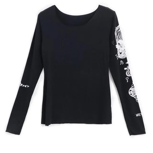T-Shirt Gothique <br /> Style décontracté
