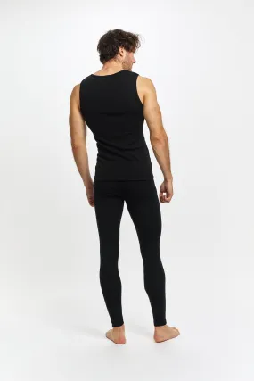 Thermal Underwear Mens Pure Merino Wool Long John Navy