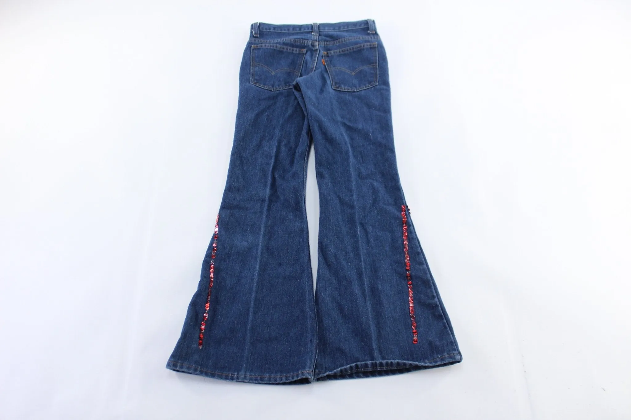 Vintage Women's Levi's Dark Wash Denim Flare Jeans