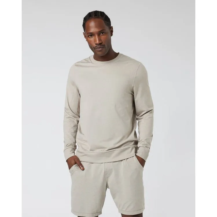 Vuori Men's Ponto Performance Crew in Dark Salt Heather