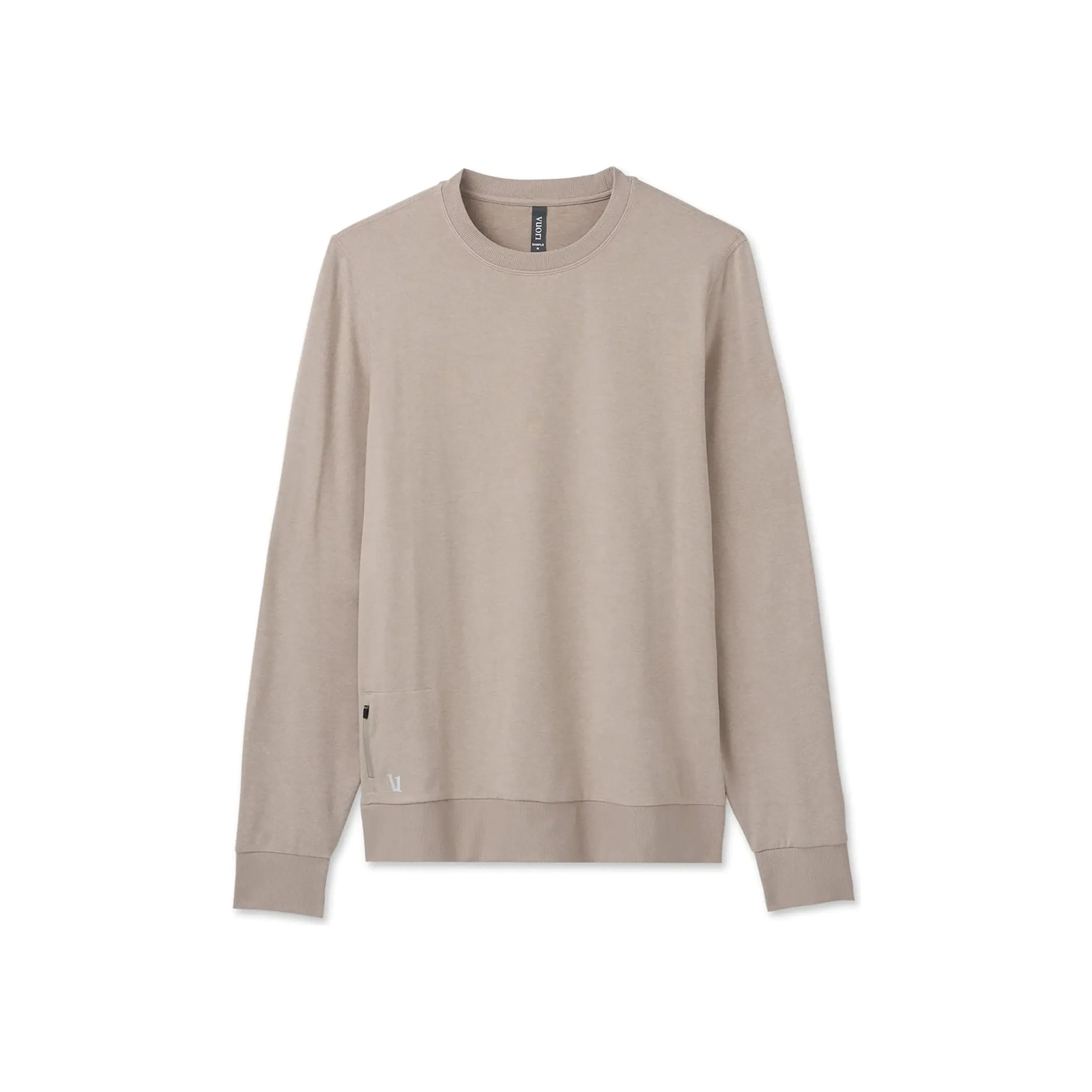 Vuori Men's Ponto Performance Crew in Dark Salt Heather
