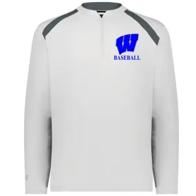 Windsor - Clubhouse Longsleeves Cage Jacket with W Baseball Logo - White