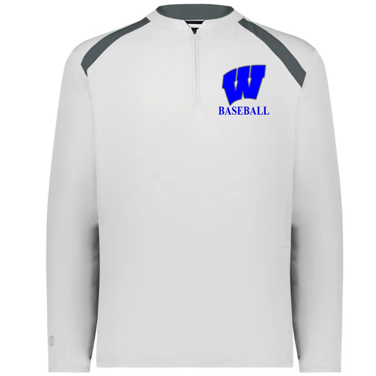 Windsor - Clubhouse Longsleeves Cage Jacket with W Baseball Logo - White