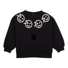 WYNKEN SOFT BLACK NECKLACE SWEATER